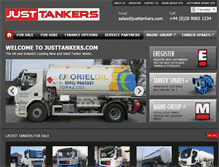 Tablet Screenshot of justtankers.com